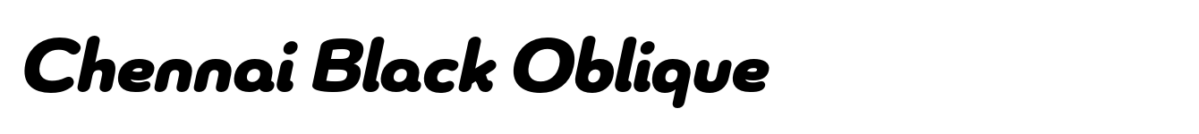 Chennai Black Oblique
